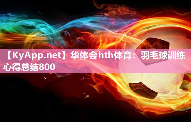 羽毛球训练心得总结800